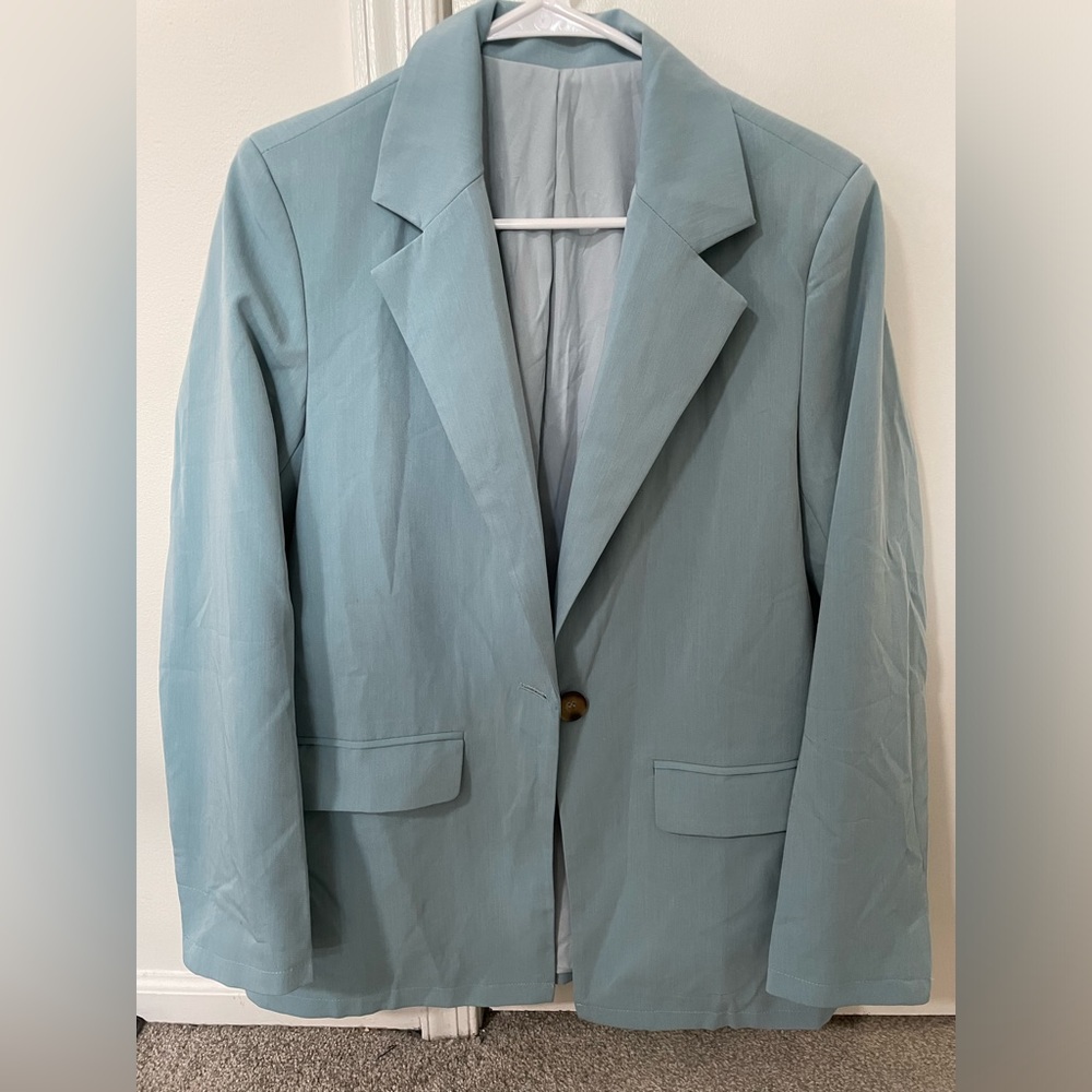 Never worn light blue blazer